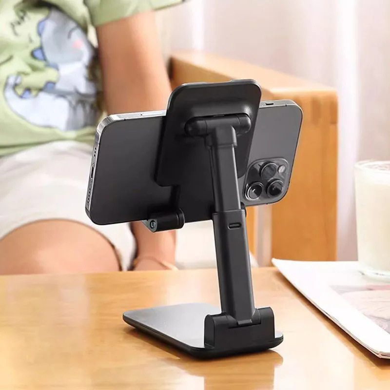 Lazy Douyin Jonli Streaming Aylanadigan Telefon Stendi Metall Sovg'a Ulgurji Buklanadigan Ko'p Funktsiyali Planshet Stol Stendi