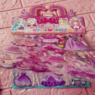 DIY Double Layer Cartoon Cute Bronzing Stereo Hand Account Stickers Wholesale Waterproof Decorative Stickers Children Reward Stickers