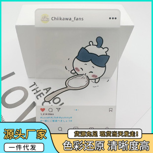 Тесно отобранные креативные украшения Jiyi Kawa ins еда пвх милые фотографии diy мультфильм акриловой карты оптом