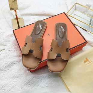 Fairy Style Slippers Women's 24-Wave Summer All-Match H-Belt Korean-Style Slippers European and American Cross-Border Foreign Trade Slippers slipper