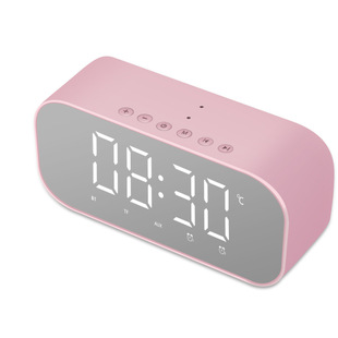 Cross-border Hot Yayunshi S5 Home Gift Bluetooth Audio Timing Button Alarm Clock Bluetooth Speaker