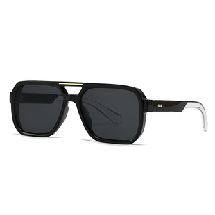 Europe and the United States cross-border trend street photography retro art sunglasses modern charm INS wind-proof blue sunglasses 6070