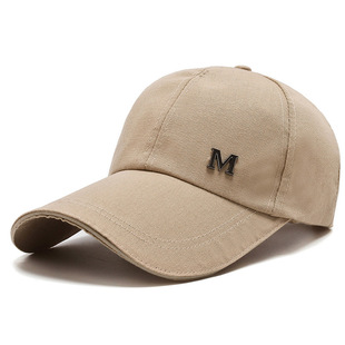 New Men's Middle-aged and Elderly Sunhat Spring and Autumn Outdoor Fashion Sun Hat Casual Canvas Letter Duck Baseball Cap