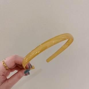 Korean-style Cross-border Acrylic Jelly Color Headband Hair Hoop Internet Celebrity Temperament Toothed Non-slip Broken Hair Finishing Foreign Trade Headwear