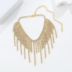 Foreign Trade New Jewelry Fashion Beach Bohemian Anklet Cross-border Hot Rhinestone Tassel Anklet