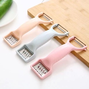 Double-head peeler kitchen multifunctional ginger and garlic grater grater scraper peel knife peel knife melon and fruit shaver peeler