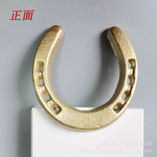 Cross-border metal iron horseshoe decoration crafts gold Black large small