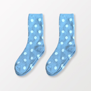 Manufacturer Customized Autum New Polka Dot Mid-Calf Socks for Women, Japanese Style Campus Style, Versatile, Breathable, Polka Dots, Simple and Cute Style