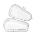 Factory wholesale water drop box transparent PP triangle box baby gum bite music food clip hook box