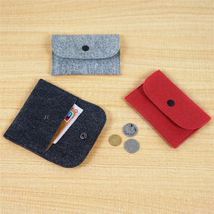 Factory supply felt coin purse female new mobile phone protective cover support printing logo fashion mini card holder