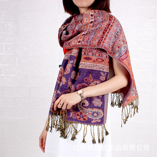 Factory wholesale autumn and winter new Nepal cashew jacquard scarf shawl air conditioning sunscreen travel shawl women