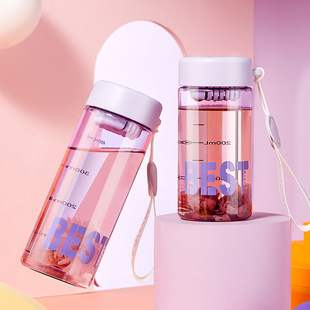 Kawei portable portable simple portable cup with filter screen Tea Cup transparent PC plastic cup high temperature resistant