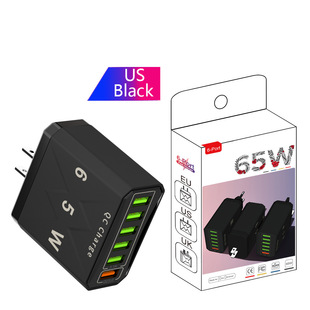 Зарядное устройство PD 65W Quick Charger QC3.0 Мобильная зарядная головка подходит для планшета