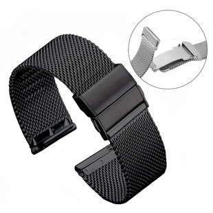 for apple iwtch10 huawei gt4/5 stainless steel metal 0.6 line double press butterfly buckle strap folding buckle