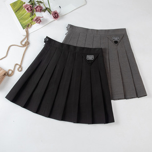 Women's Skirt Autumn and Winter New High Waist Pleated Skirt Slimming College Style A- line Skirt All-match Short Skirt Suit Skirt