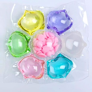 Seven-chamber laundry beads concentrated laundry liquid lasting fragrance hand guard laundry ball fragrance cleaning sterilization and mite removal beads