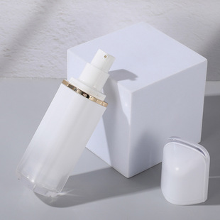 W-18 Diamond-shaped Vacuum Bottle Push-type Cream Bottle PlAStic Sub-bottle Portable Travel AS Material Lotion Bottle