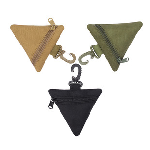 Sports Triangle Key Bag Outdoor Mountain Climbing Coin Purse Tactical Camouflage Small Waist Bag