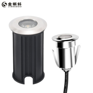 LED buried lamp 1W3W stainless steel underwater lamp anchor embedded Park Square corner underwater small buried lamp