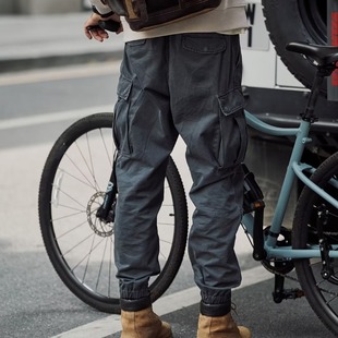 Overalls Men's Spring New Korean Style Loose Casual Pants Ins Popular Brand Outdoor Fashion Multi-Pocket Ankle Pants
