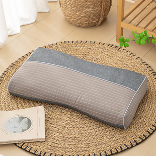 Factory supply buckwheat pillow Korean cotton sand wash color matching pillow full buckwheat shell pillow to protect cervical spine to help adults sleep