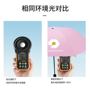 Umbrella Wholesale Manual Daisy Folding Umbrella Solid Sunny and Rainy Umbrella Children Umbrella Women's Sun Umbrella