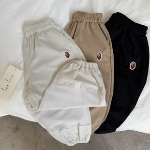 in stock children's anti-mosquito pants 2025 summer new men's and women's children's clothing Japanese sports toe pants baby casual pants