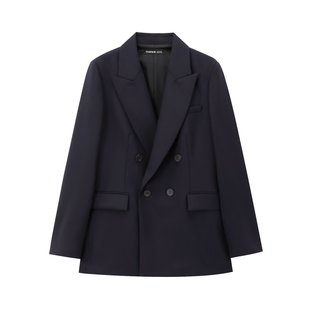 Cross-border Foreign Trade 2024 Autumn Fashion Double-breasted Suit Jacket Casual Straight Pants Upper Jacket Pants suit