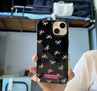 Снежинка бант iPhone15/14promax Apple чехол для телефона 13/12/11pro мягкая оболочка xr/xs/8p