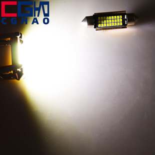 CGHAO car led roof light decoding 2016 27SMD double-pointed light license plate light car tail light 31/41mm