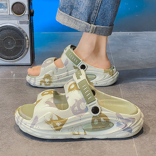 Sandals Men's New Summer Outer Wear Sports Non-Slip Deodorant Feeling plus size 46 Driving Dual-Use Explosive Slippers Men