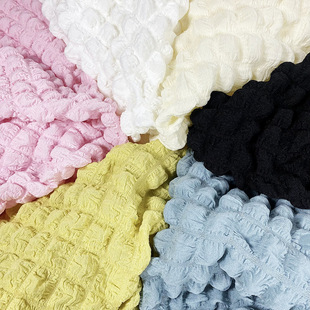 Puff Fabric 3D Bubble Crumple Popcorn Fabric Fashion Luggage Sofa Cover Dress Jacket Polyester Fabric