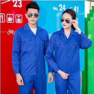 Summer Men's Long-sleeved Half-sleeved Cotton Work Clothes Welding Workshop Auto Repair Work Clothes Sweat-absorbent Breathable Short-sleeved Pants