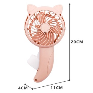 Cartoon small size fan student outdoor cool handheld cute cat ear mini small electric fan wholesale