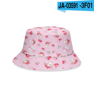 Новая модель Sanrio Culomi Hello Kitty Рыбак шляпа на свежем воздухе повседневная шляпа с оттенком поддержки логотипа