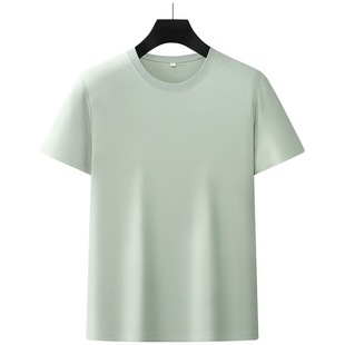 Woodpecker Men's Summer New Thin Solid Color Moisture-wicking Breathable Round Neck Simple Short-sleeved T-shirt for Men