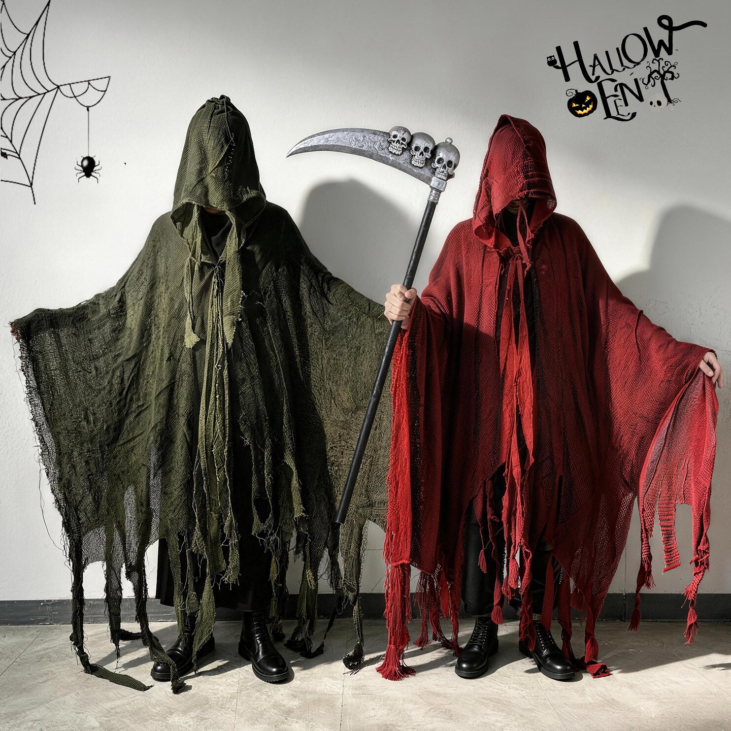 Halloween Costume Grim Reaper Cloak Halloween Party Costume Cos Costume Props Halloween Rag Cloak