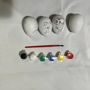 Трансграничная ручная роспись детское яйцо DIY мультфильм пустой граффити яйцо пластиковое яйцо Моделирование яйцо пасхальное яйцо
