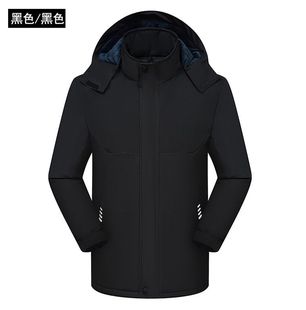 Four-faced bullet assault suit cotton-padded jacket men's fleece-lined thickened outdoor cold-proof overalls printed logo plus size promotional clothing