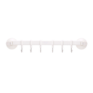 Japanese-style Vacuum Suction Cup Six Hook Kitchen Wall Hook Bathroom Wall Nail-free Hook Hanger Rack for Clothes