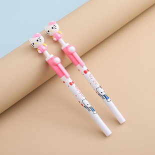 Transporter Bean Gel Pen Student Rotating Pen Rotating Cute Cartoon Doll Creative Signature Pen Decompression Writing Pen