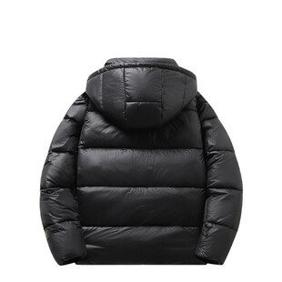Cross-border Graphene Black Gold Cotton Clothes Men's 2024 Winter Couple's Detachable Hooded Thickened Warm Cotton Coat Jacket