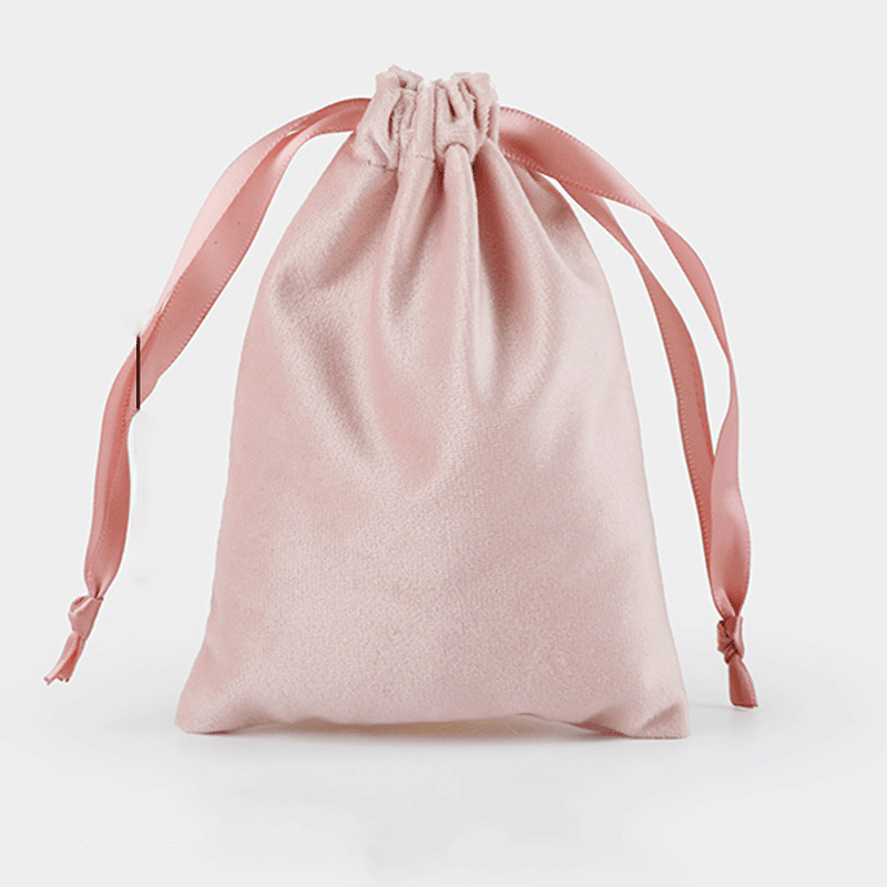 High-grade soft velvet bag drawstring pocket mobile phone jewelry dustproof storage bag lucky bag small cloth bag
