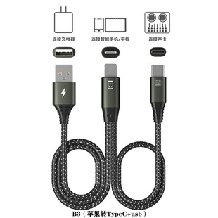 Подходит для кабеля для передачи данных Apple Android typeC линейный микрофон звуковая карта аудио линейный микрофон Live OTG адаптер
