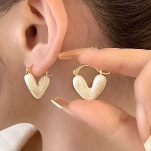 925 Silver Needle Geometric Pearl Earrings Women's Fashion Ear Studs Tassel High-end Ear Drop Elegant Vintage Earrings