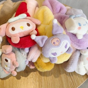 2023 new children's scarf autumn and winter plush parent-child warm cute thickened cartoon imitation rabbit fur baby scarf