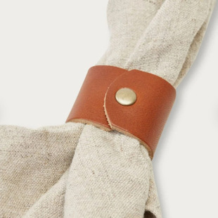 Factory Wholesale Napkin Storage Ring Western-style Hotel Napkin Ring Dining Table Ornaments Leather Napkin Buckle