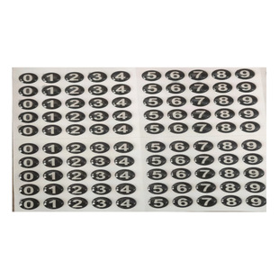 Manufacturers in stock magnetic luminous digital stickers temporary parking number plate car luminous digital stickers rubber PVC