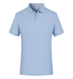 Solid color business casual T-shirt 7A antibacterial men's POLO shirt custom short sleeve summer nylon ice silk 200g seamless