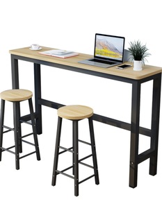 Wall Bar Table Household Foot Table Narrow Table Simple Milk Tea Shop Coffee Table and Chair Sofa Rear Long Bar 1
